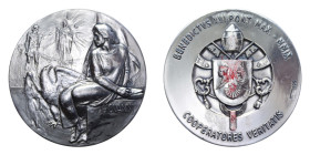MEDAGLIA BENEDETTO XVI 2009 AG. 43,82 GR. 40 MM. SPL (TRACCE DI SCOTCH)