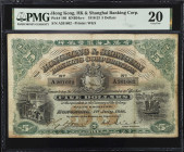 (t) HONG KONG. The Hong Kong & Shanghai Banking Corporation. 5 Dollars, 1916-23. P-166. PMG Very Fine 20.
Printed by W&S. First date of July 1st, 191...