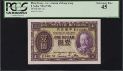 HONG KONG. Lot of (3). Mixed Banks. 1 & 50 Dollars, ND (1935-81). P-184g, 311 & 324a. PCGS Currency Extremely Fine 45 to Gem New 65 PPQ.
Included in ...