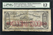 BRITISH NORTH BORNEO. British North Borneo Company. 1 Dollar, 1886-1920. P-3. PMG Fine 12.
Sandakan. Dated October 10th, 1902. Scarce.
From the Para...
