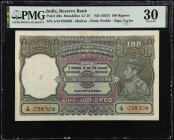 INDIA. The Reserve Bank of India. 100 Rupees, ND (1937). P-20n. PMG Very Fine 30.
Madras. Signature of Taylor. Nice overall detail for the assigned g...