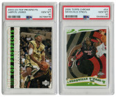 Shaquille O'Neal, and LeBron James Mixed PSA 10 Lot.
This two-card lot is a 2003 Upper Deck Top Prospects #3 LeBron James, and a 2005 Topps Chrome #5...