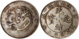 CHINA. Kiangnan. 7 Mace 2 Candareens (Dollar), CD (1904)-HAH CH. Nanking Mint. Kuang-hsu (Guangxu). PCGS EF-40.
L&M-257C; K-100; KM-Y-145A.14; WS-085...