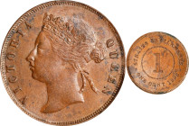 STRAITS SETTLEMENTS. Cent, 1898. Victoria. London Mint. PCGS MS-63 Brown.
KM-16; Prid-184. Sharply struck with glossy brown surfaces that deepen slig...