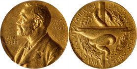 SWEDEN. Nobel Nominating Committee for Medicine Gold Medal, 1960. Royal Swedish (Eskilstuna) Mint. PCGS SPECIMEN-63.
Ehrensvard-22; Lagerqvist-3A. By...
