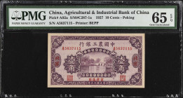 (t) CHINA--REPUBLIC. The Agricultural & Industrial Bank of China. 10 Cents, 1927. P-A92a. PMG Gem Uncirculated 65 EPQ.
Estimate: $250.00- $500.00

...
