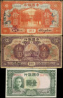 CHINA--REPUBLIC. Lot of (3). Bank of China. Mixed Denominations, 1918-36. P-52e, 53f & 78. Fine to Extremely Fine.
Damage/issues are noticed on all t...