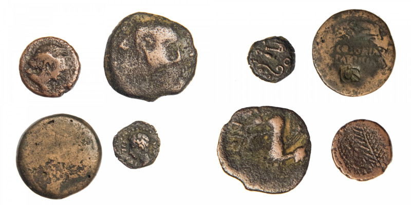 HISPANIA ANTIGUA. Lote de 4 monedas Colonia Patricia (2), Cerit, Florentia-Ilber...