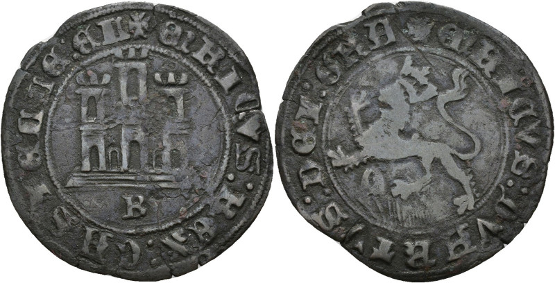 REINOS DE CASTILLA Y LEÓN. ENRIQUE IV. Maravedí. Burgos. VE 2,27 g. 26 mm. III-7...