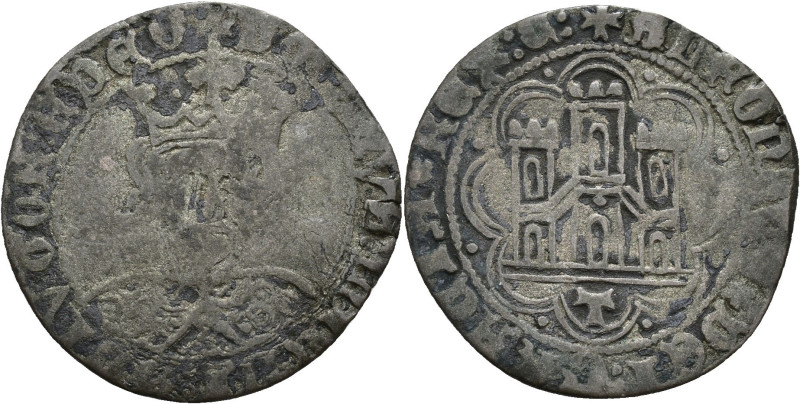 REINOS DE CASTILLA Y LEÓN. ALFONSO DE ÁVILA. Cuartillo. Toledo. VE 2,70 g. 26,1 ...