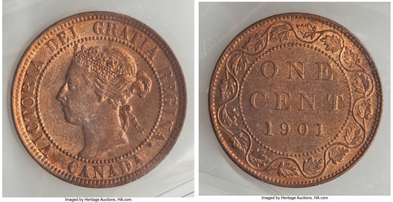 Victoria Cent 1901 MS64 Red ICCS, London mint, KM7. 

HID09801242017

© 2022 Her...