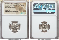 MACEDONIAN KINGDOM. Alexander III the Great (336-323 BC). AR drachm (17mm, 11h). NGC AU. Early posthumous issue of Colophon, under Philip III Arrhidae...