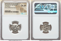 MACEDONIAN KINGDOM. Alexander III the Great (336-323 BC). AR drachm (18mm, 11h). NGC Choice XF. Posthumous issue of Colophon, 310-301 BC. Head of Hera...