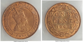 Edward VII Cent 1908 MS64 Red and Brown ICCS, Ottawa mint, KM8. 

HID09801242017

© 2022 Heritage Auctions | All Rights Reserved