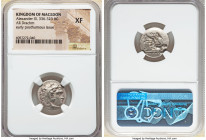 MACEDONIAN KINGDOM. Alexander III the Great (336-323 BC). AR drachm (18mm, 9h). NGC XF. Early posthumous issue of Lampsacus, ca. 323-317 BC. Head of H...