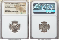 MACEDONIAN KINGDOM. Alexander III the Great (336-323 BC). AR drachm (17mm, 2h). NGC Choice VF. Early posthumous issue of Colophon, 310-301 BC. Head of...
