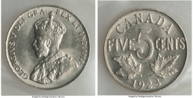 George V 5 Cents 1923 MS63 ICCS, Ottawa mint, KM29. 

HID09801242017

© 2022 Heritage Auctions | All Rights Reserved