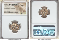 MACEDONIAN KINGDOM. Alexander III the Great (336-323 BC). AR drachm (18mm, 5h). NGC VF. Posthumous issue of Lampsacus, ca. 310-301 BC. Head of Heracle...