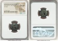 MACEDONIAN KINGDOM. Alexander III the Great (336-323 BC). AE unit (18mm, 9h). NGC Choice VF, scratches. Lifetime issue of uncertain mint in Macedon. H...