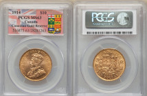 George V gold 10 Dollars 1914 MS63 PCGS, KM27. Ex. Canadian Gold Reserve 

HID09801242017

© 2022 Heritage Auctions | All Rights Reserved