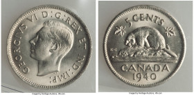 George VI 5 Cents 1940 MS65 ICCS, Royal Canadian mint, KM33. Argent surfaces with shimmering luster. 

HID09801242017

© 2022 Heritage Auctions | All ...