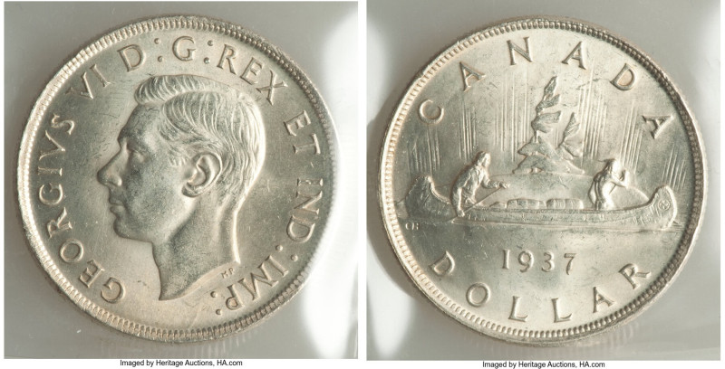 George VI Dollar 1937 MS64 ICCS, Royal Canadian mint, KM37. 

HID09801242017

© ...