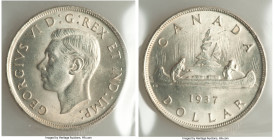 George VI Dollar 1937 MS64 ICCS, Royal Canadian mint, KM37. 

HID09801242017

© 2022 Heritage Auctions | All Rights Reserved