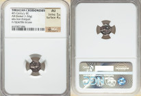 THRACE. Chersonesus. Ca. 4th century BC. AR diobol (10mm, 1.34 gm). NGC AU 5/5 - 4/5. Persic standard, ca. 480-350 BC. Forepart of lion right, head re...