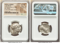 ATTICA. Athens. Ca. 440-404 BC. AR tetradrachm (23mm, 17.22 gm, 9h). NGC Choice AU 5/5 - 5/5. Mid-mass coinage issue. Head of Athena right, wearing ea...
