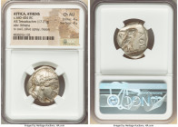 ATTICA. Athens. Ca. 440-404 BC. AR tetradrachm (24mm, 17.21 gm, 7h). NGC Choice AU 4/5 - 4/5. Mid-mass coinage issue. Head of Athena right, wearing ea...