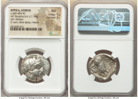 ATTICA. Athens. Ca. 440-404 BC. AR tetradrachm (25mm, 17.19 gm, 10h). NGC AU 5/5 - 3/5. Mid-mass coinage issue. Head of Athena right, wearing earring,...