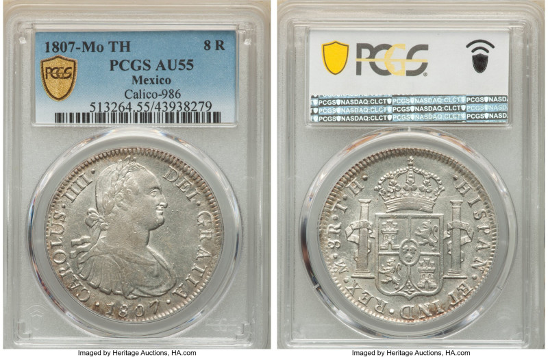 Charles IV 8 Reales 1807 Mo-TH AU55 PCGS, Mexico City mint, KM109, Cal-986. 

HI...