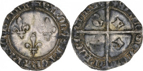 Charles VII - Double gros ou plaque 4e émission (Tournai)

Argent - 3,52 grs - 30 mm
Dy.480C
TTB
R

Type rare ! Patine grise ancienne.