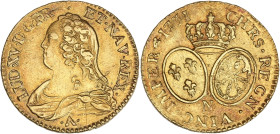 Louis XV - Louis d’or aux Lunettes 1731 N (Montpellier)

Or - 8,22 grs - 23 mm
G.340
TTB 
RR

Exemplaire agréable pour cette combinaison année/atelier...