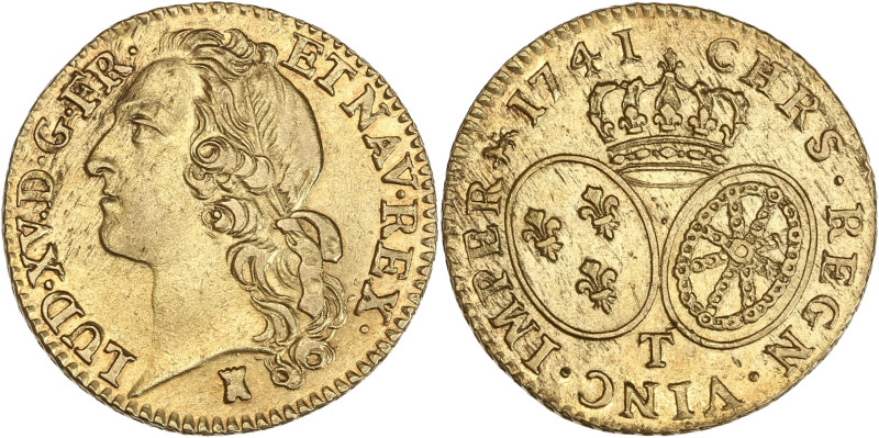 Louis XV - Louis d’or au Bandeau 1741 T (Nantes)

Or - 8,15 grs - 24 mm
G.341
TT...