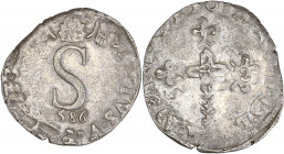 Comtat-Venaissin, Sixte V - Double sol parisis 1586 (Avignon)

Billon - 4,65 grs - 27 mm
Bd.950 / PA4322
TB 

Assez rare !
