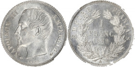 Napoléon III tête nue - 1 franc 1859 A (Paris)
Coque PCGS : 44028166

Argent - 5,00 grs - 23 mm
F.214-12 / G.460
SPL / MS64

Monnaie gradée par...
