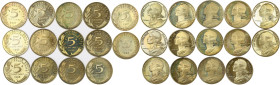 Série de 14 monnaies 5 centimes Marianne de 1991 à 2001 en frappe Belle Epreuve

Bronze-aluminium - 2,00 grs - 17 mm
G.175a
SPL

Avec la 1996, 1997, 1...