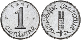 Epi - 1 centime 1991
Frappe monnaie.

Acier inoxydable - 1,66 grs - 15 mm
F.106-48 / G.91
SUP
R

Millésime rare et recherché.