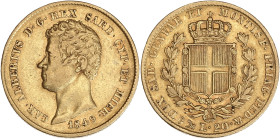 Italie, Sardaigne, Charles Albert - 20 lire 1849 (Gênes)

Or - 6,43 grs - 21 mm
Gigante.44
TTB-