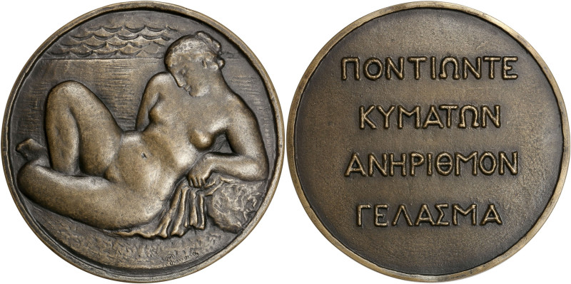 France, IIIe République - Médaille, Amphitrite par Marcel Gimond non datée
Poinç...