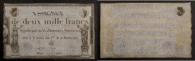 France - Assignat de 2000 francs 1795 
Série 8099 / Numéro 396
Signature : Sal

Lafaurie.176
SUP

Superbe exemplaire !