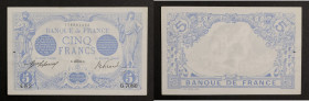 France - 5 francs Bleu 4 octobre 1915
Alphabet G.7080 / Numéro 482

F.02.32
SUP à SUP+

Superbe exemplaire avec deux épinglages (dont un trou importan...