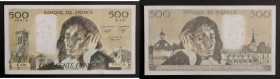 France - 500 francs Pascal 6 janvier 1983 - Fauté
Alphabet E.179 / Numéro 90079
Impression noire décalée vers le bas.

F.71.28
TB 

Très rare avec l'i...