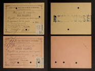 France, Valentigney (Doubs), Les fils de Peugeot Frères - Bons pour la somme de 10 francs et de 20 francs 1er septembre 1914

SUP