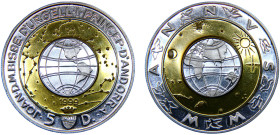 Andorra 25 Diners 1999 (Mintage 10000) Joan Martí i Alanis Millennium Silver PF 27g KM# 155