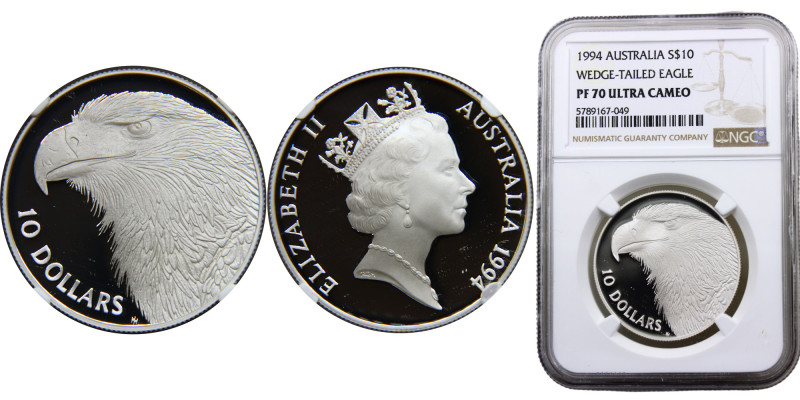 Australia Commonwealth Elizabeth II 10 Dollars 1994 Canberra mint(Mintage 23326)...