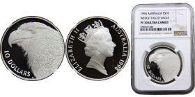 Australia Commonwealth Elizabeth II 10 Dollars 1994 Canberra mint(Mintage 23326) Top Pop, Wedge-tailed Eagle Silver NGC PF70 KM# 223