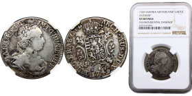 Austrian Netherlands Austrian Possession Maria Theresia 1/4 Ducaton 1749 Antwerp mint Silver NGC VF KM# 6
