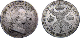 Austrian Netherlands Austrian Possession Joseph II 1/2 Kronenthaler 1788 A Vienna mint Silver XF 14.7g KM# 34